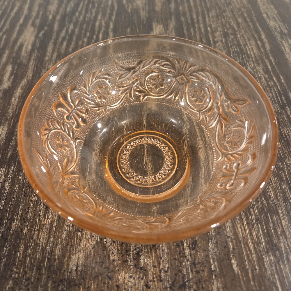 Vintage Amber Glass Bowl